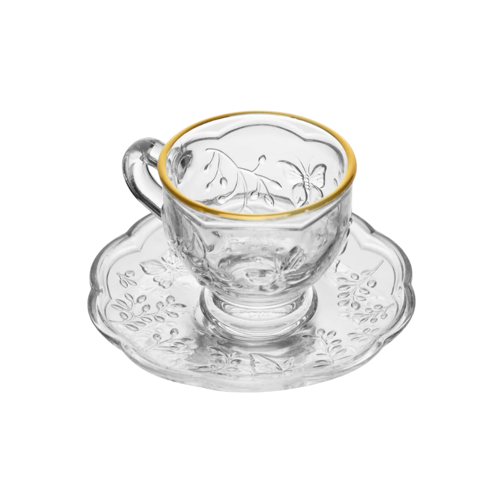 Jogo de Jantar Clean com Fio de Dourado  20 Peças