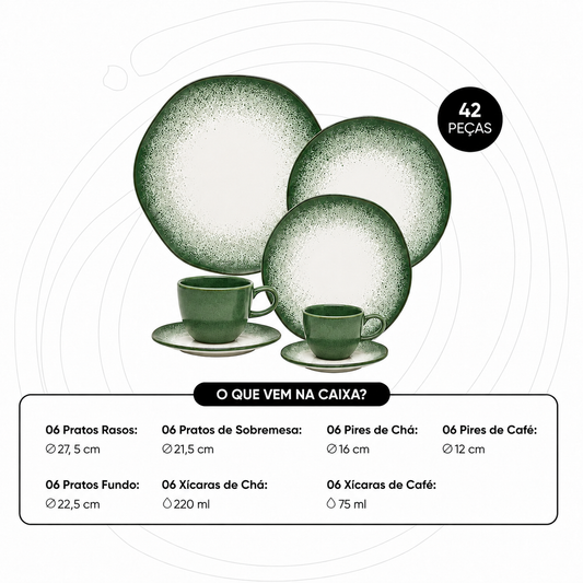 Aparelho de jantar e café 42 Peças Erbani