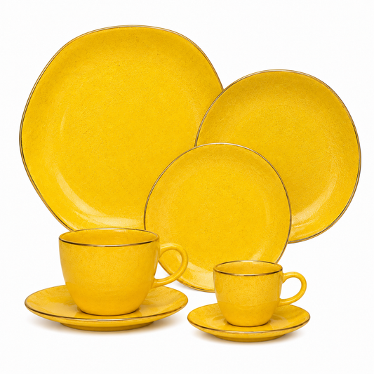 Aparelho de jantar e café 42 Peças Cotton